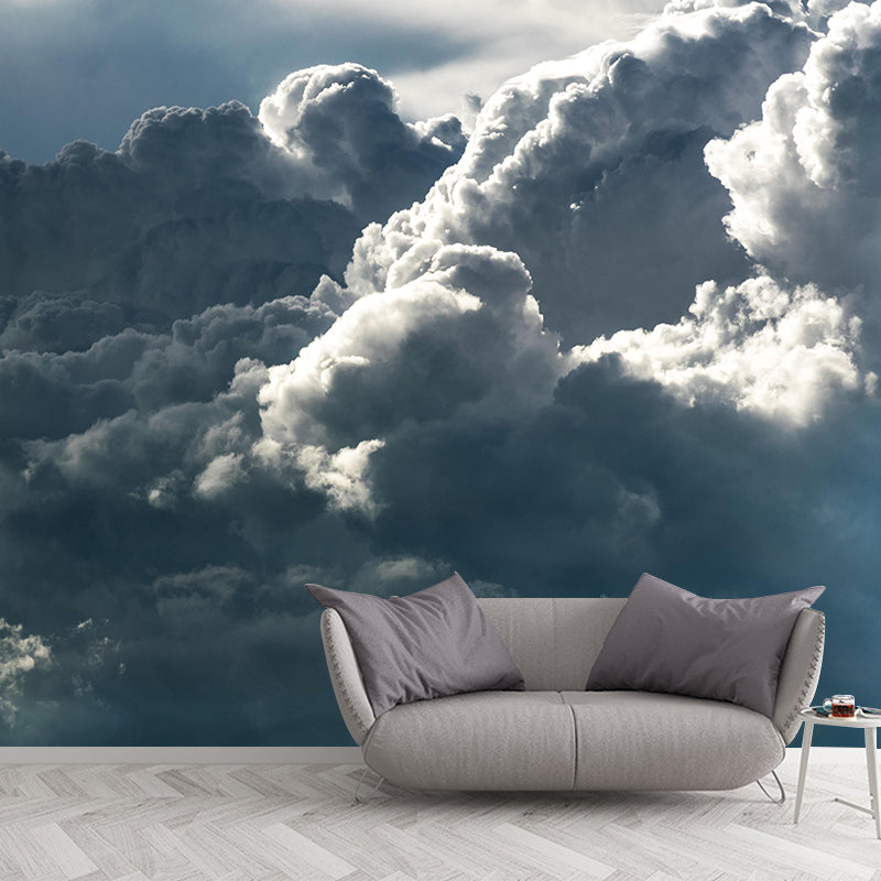 Modern Art Storm Mural Decal Eco-friendly Wallpaper Wall Covering for Home
