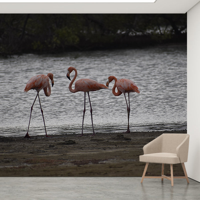 Tropical Style Wall Mural Washable Bedroom Living Room Wall Decor, Custom