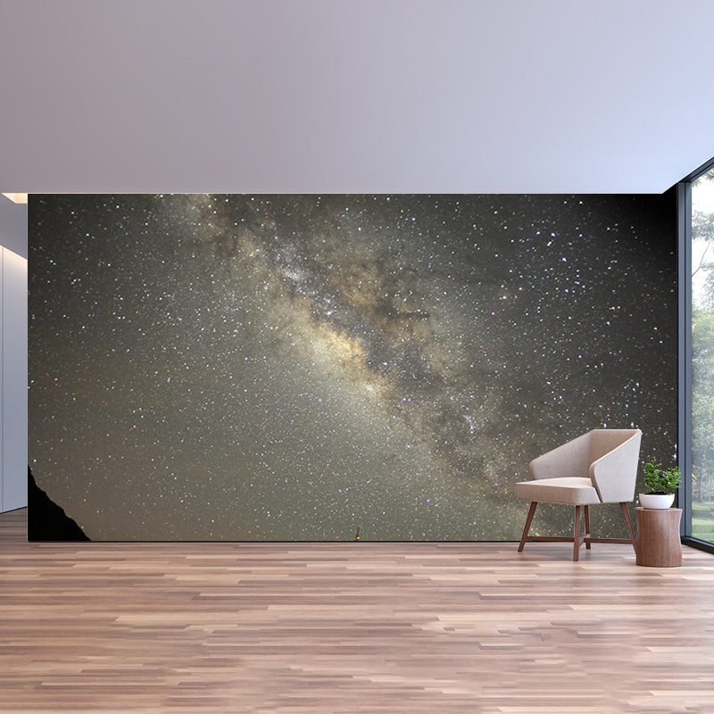 Planet Outer Space Mural Wallpaper Stain Resistant Study Room Wall Decor, Custom Print