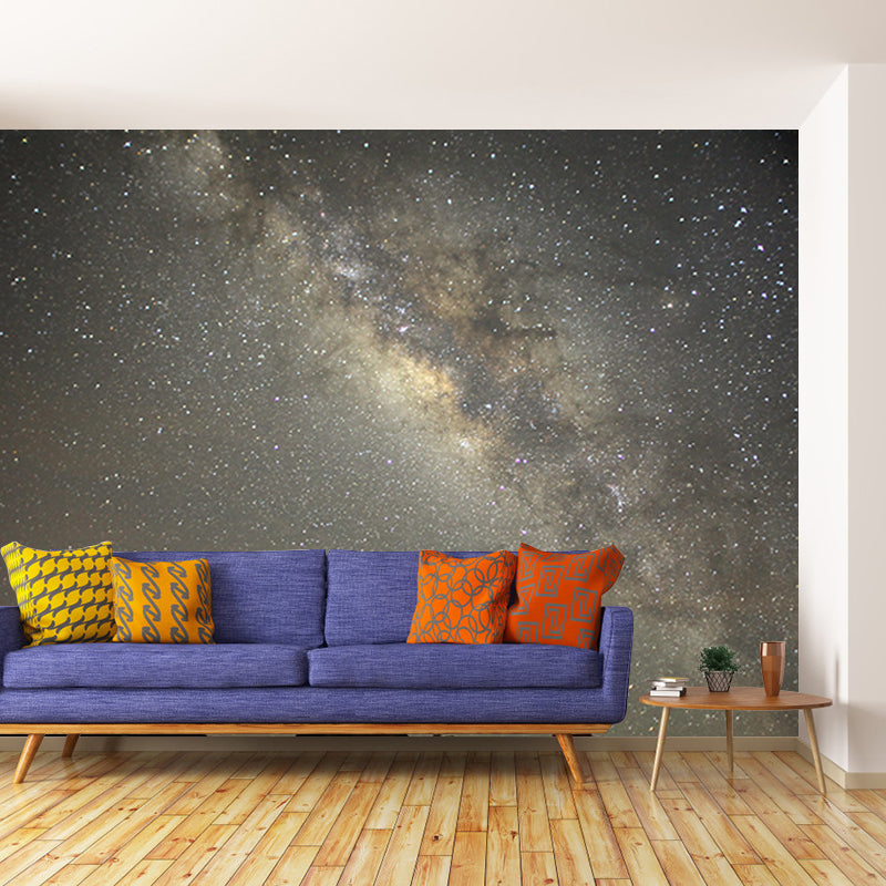 Planet Outer Space Mural Wallpaper Stain Resistant Study Room Wall Decor, Custom Print