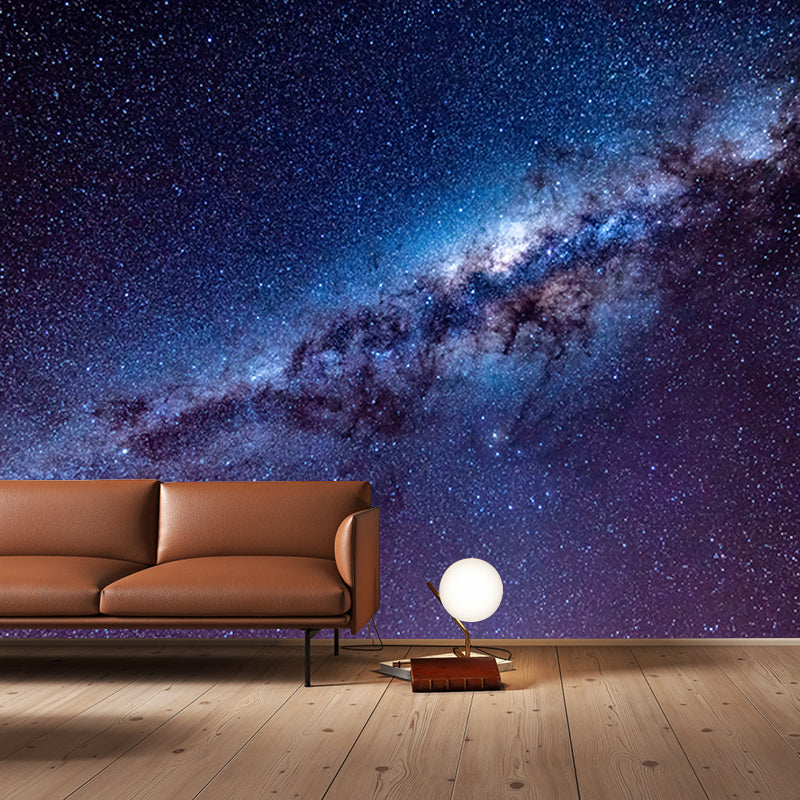 Planet Outer Space Mural Wallpaper Stain Resistant Study Room Wall Decor, Custom Print