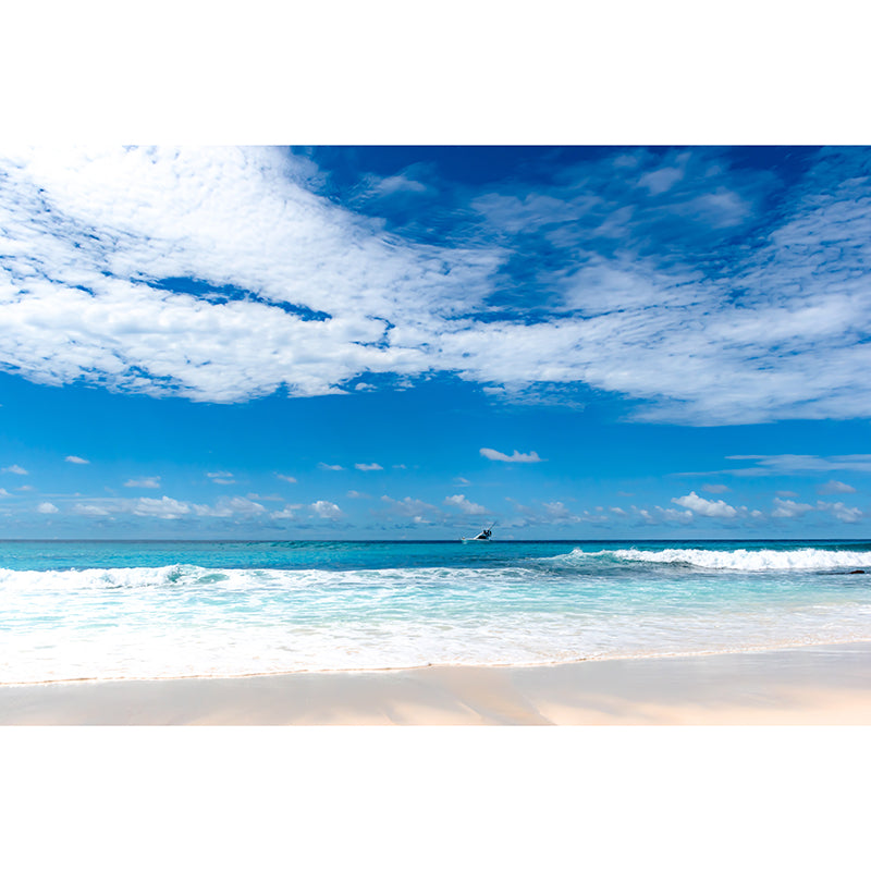 Sandy Beach Wall Mural Decal for Living Room Customized Wall Covering, Waterproof