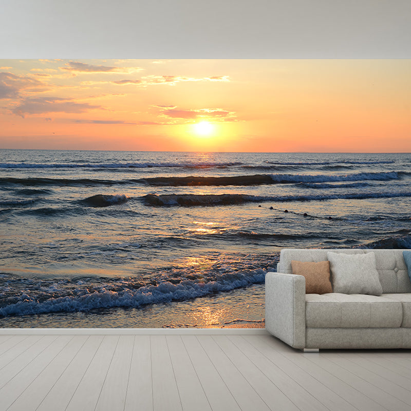 Sandy Beach Wall Mural Decal for Living Room Customized Wall Covering, Waterproof