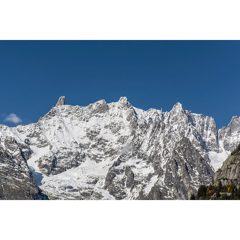 Modern Snowy Mountain Mural for Sitting Room Customized Wall Covering, Waterproofing