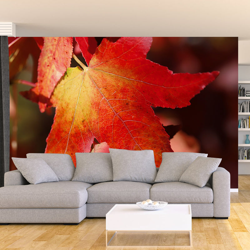 Autumn Leaves Wall Mural Waterproofing Wall Covering for Living Room Bedroom
