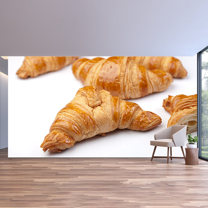 Delicious Bread Mural Wallpaper Moisture Resistant Wall Covering for Bakery