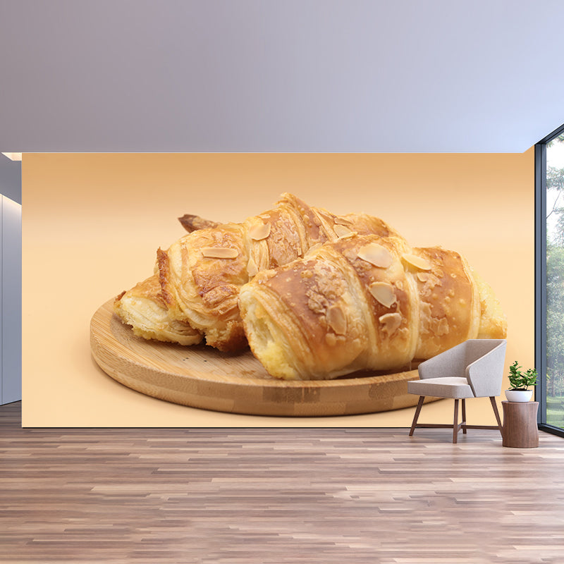 Delicious Bread Mural Wallpaper Moisture Resistant Wall Covering for Bakery