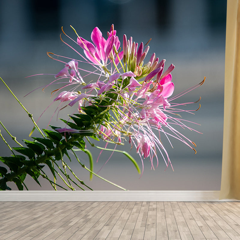 Flower Blossom Mural Wallpaper Modern Wall Covering for Sitting Room, Made to Measure