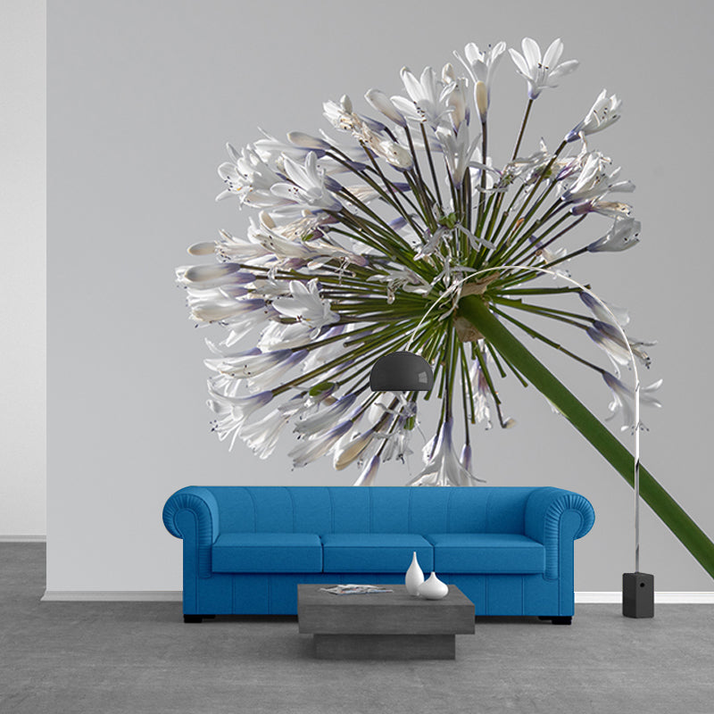 Bunte Blumen-Wandtapete, wasserabweisende Wanddekoration für Besprechungsräume