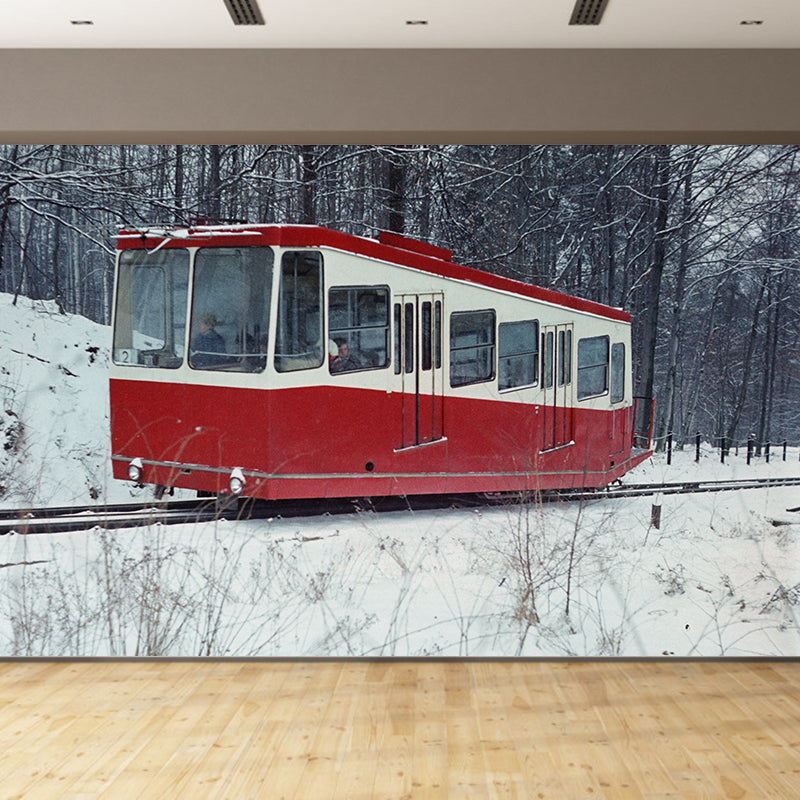 Contemporary Transportation Wall Decals Stain Resistant Mural for Living Room