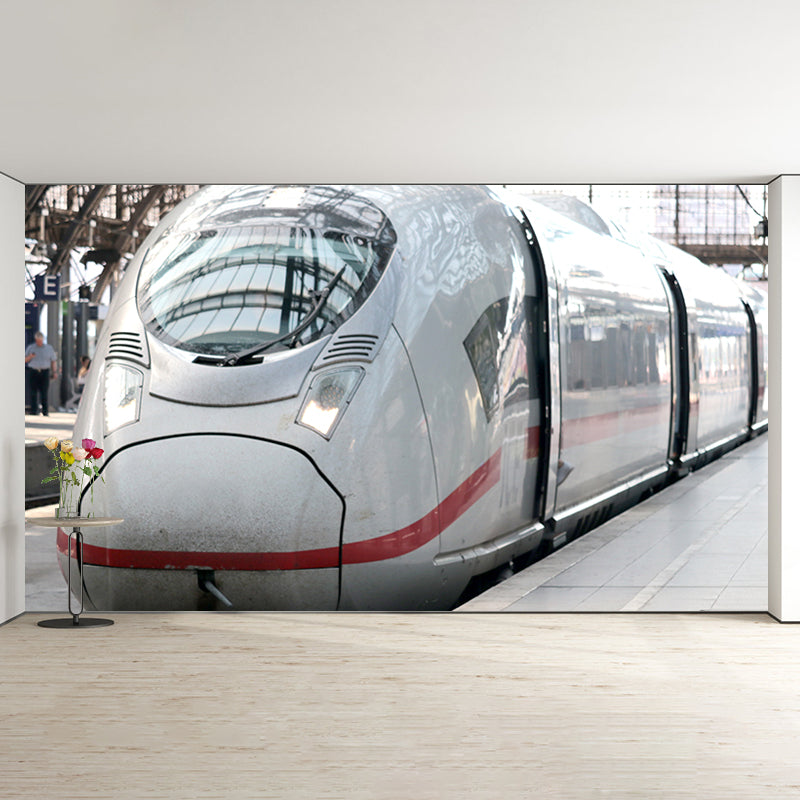 Contemporary Transportation Wall Decals Stain Resistant Mural for Living Room