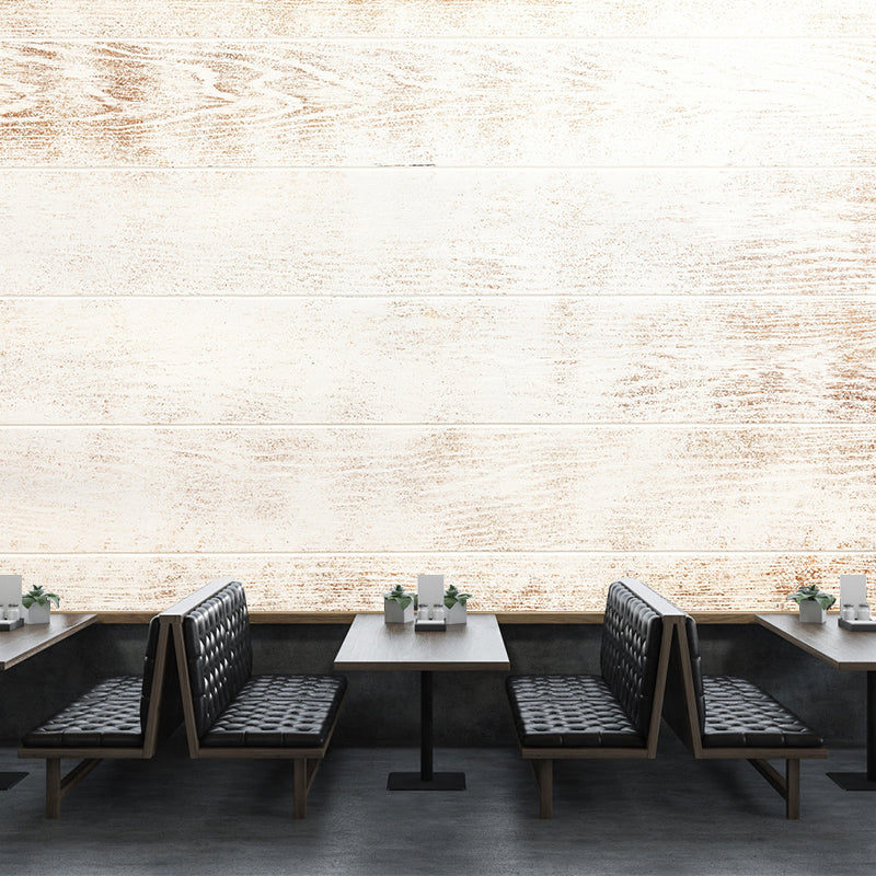 Soft Coor Wood Look Mural Industrial Wallpaper Whole Wall Decor for Dining Room
