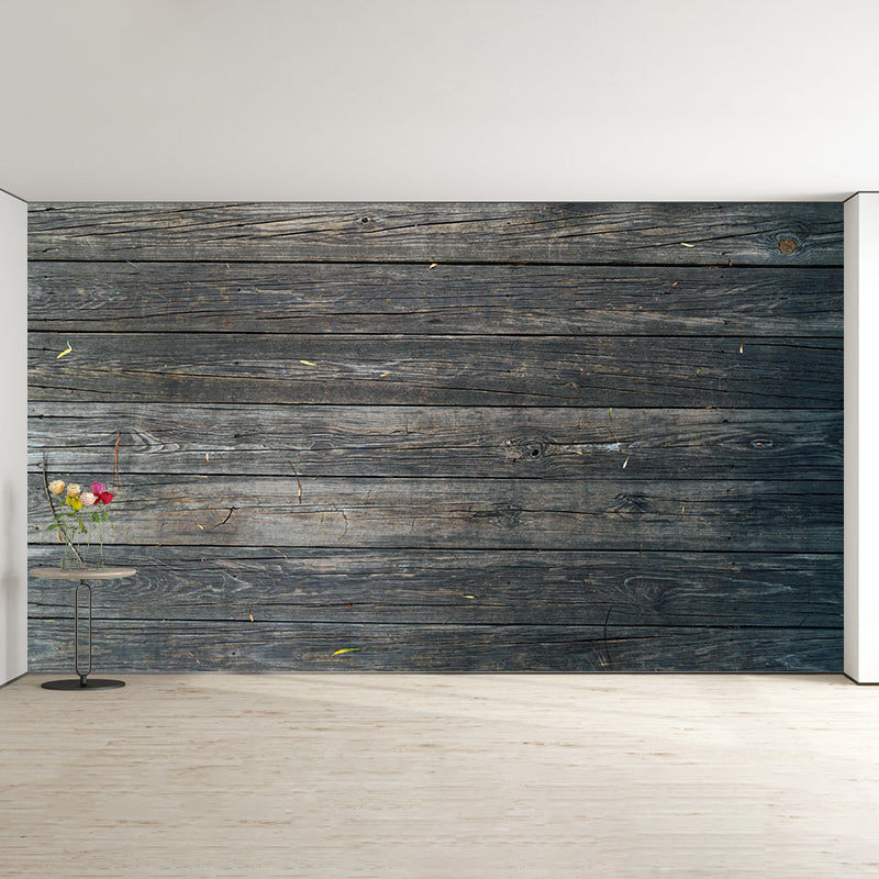 Industrial Style Wood Look Mural Wallpaper Whole Wall Decor for Living Room