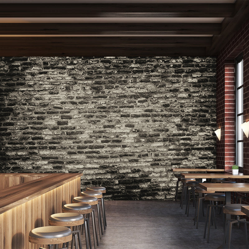 Industrial Style Brick Mural Wall Covering Stain Resistant Living Room Wall Decor