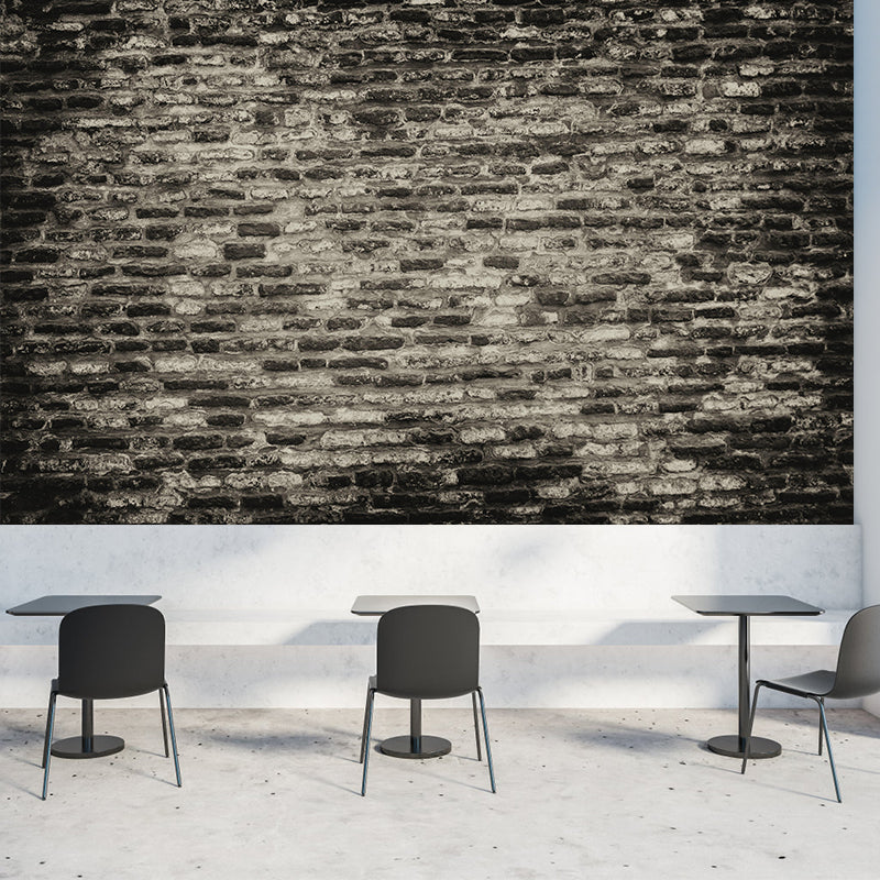 Industrial Style Brick Mural Wall Covering Stain Resistant Living Room Wall Decor