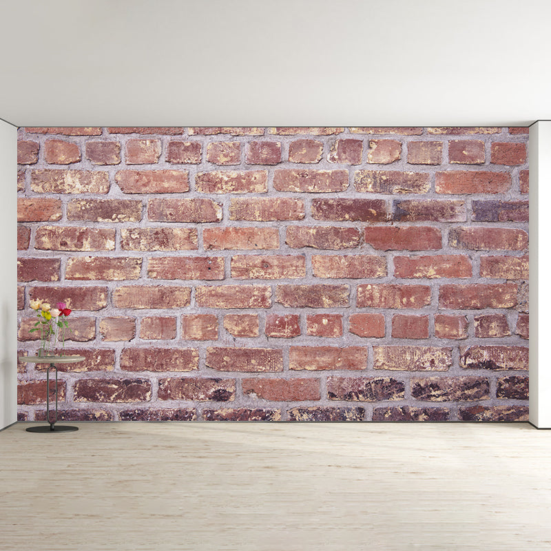 Living Room Mural Wall Decor Industrial Style Brick Wall Eco-friendly Mural Wallpaper