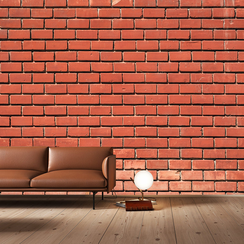 Living Room Mural Wall Decor Industrial Style Brick Wall Eco-friendly Mural Wallpaper