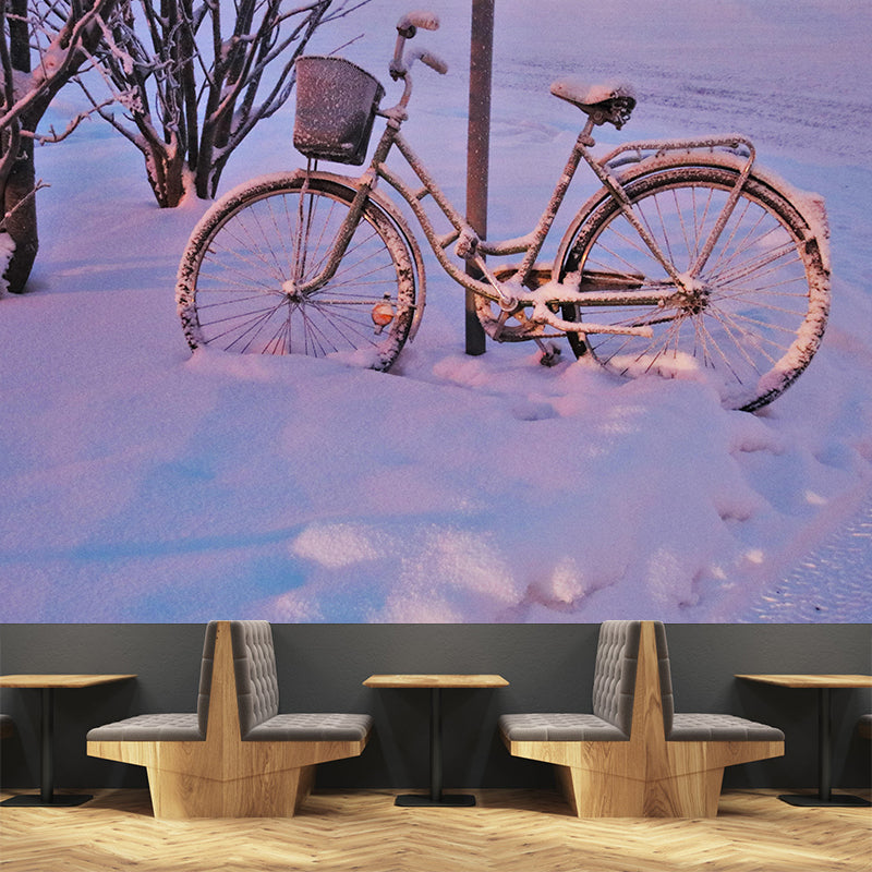 Customized Bike Mural Wallpaper Home Decor Contemporary Style for Home Decor