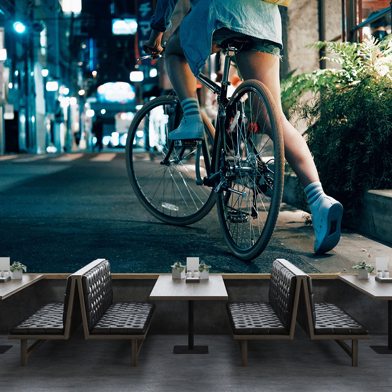 Customized Bike Mural Wallpaper Home Decor Contemporary Style for Home Decor