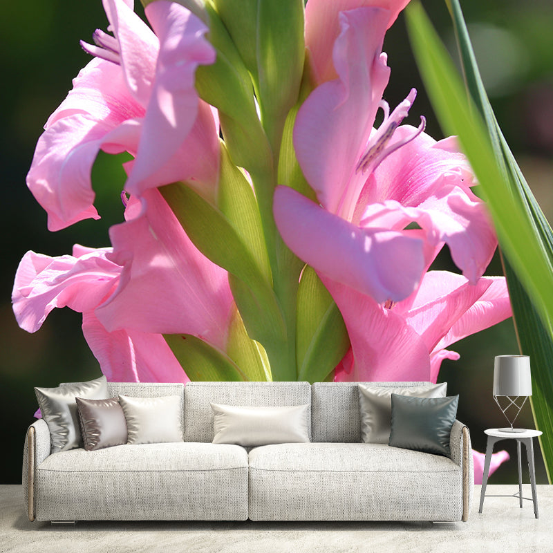 Romantic Gladiolus Murals Wallpaper Modern Wall Covering Decorative girls Room Mural