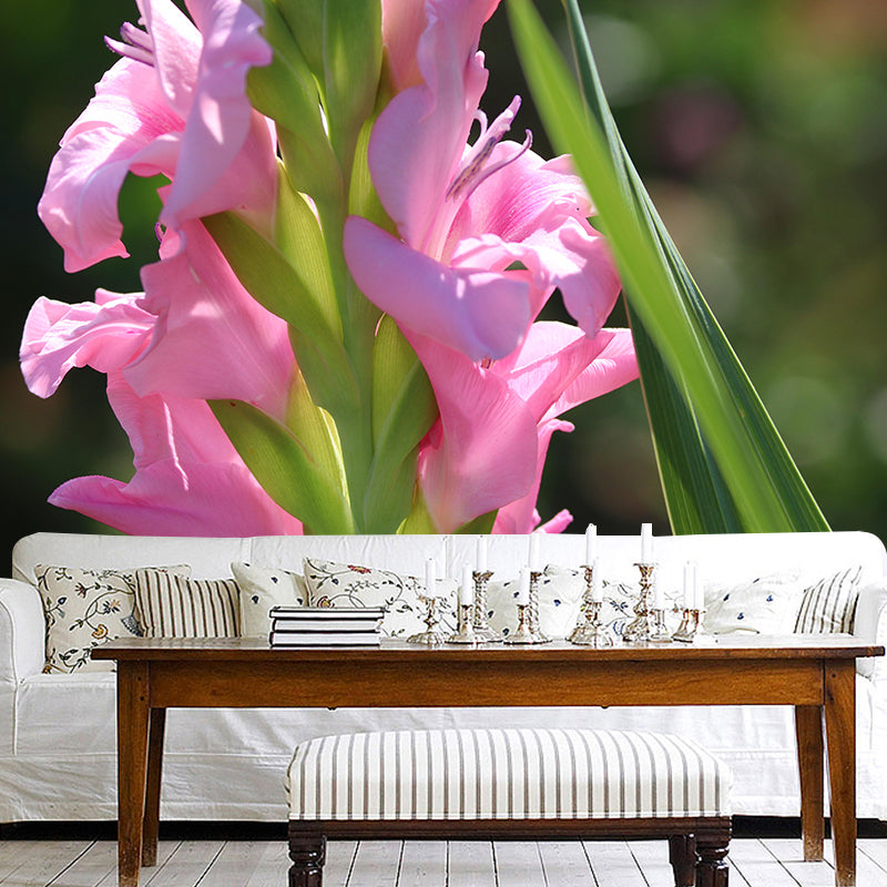 Romantic Gladiolus Murals Wallpaper Modern Wall Covering Decorative girls Room Mural