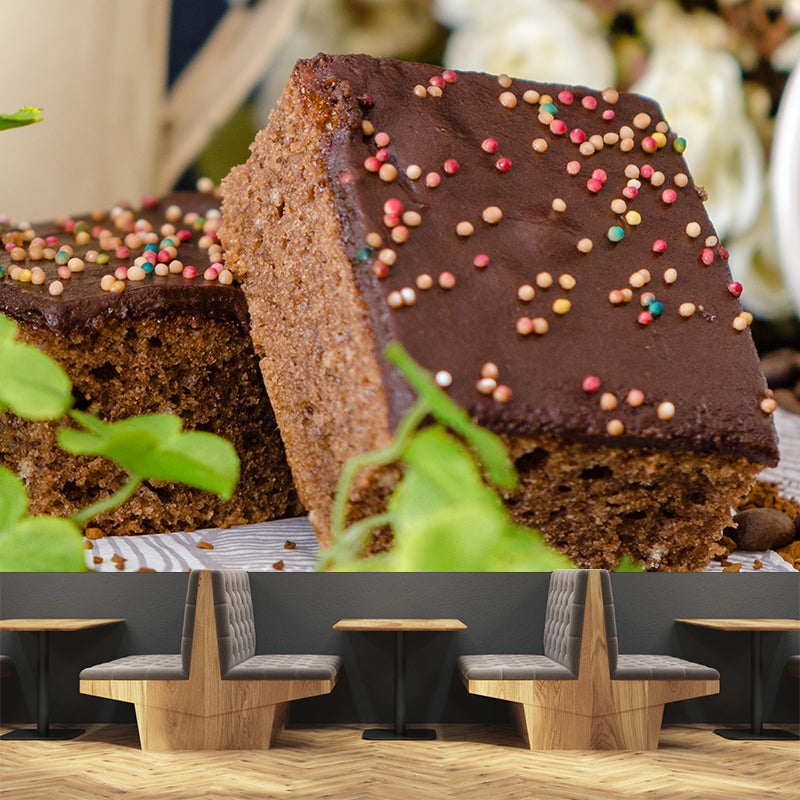 Photography Dessert Mural Wallpaper Soft Color Contemporary Restaurant Wall Murals