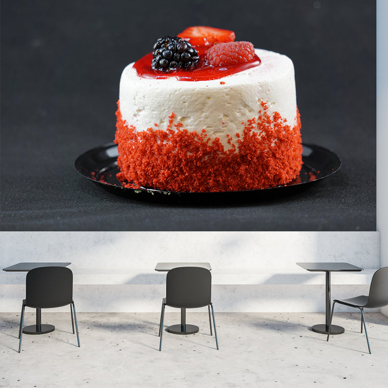 Photography Dessert Mural Wallpaper Soft Color Contemporary Restaurant Wall Murals