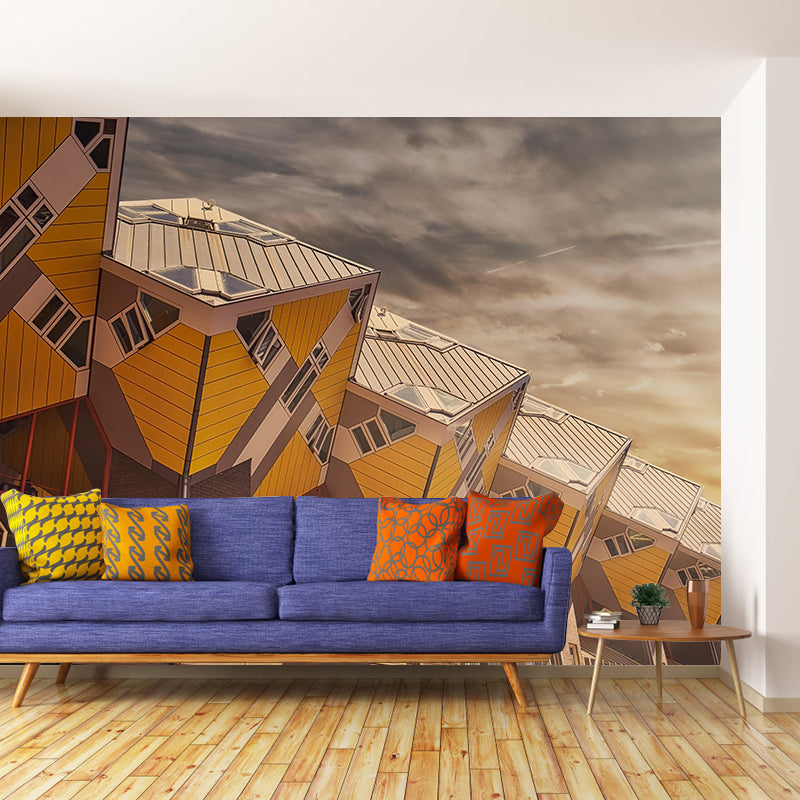 Photography Rotterdam Mural Decal Water Resistant Wall Covering for Decoration