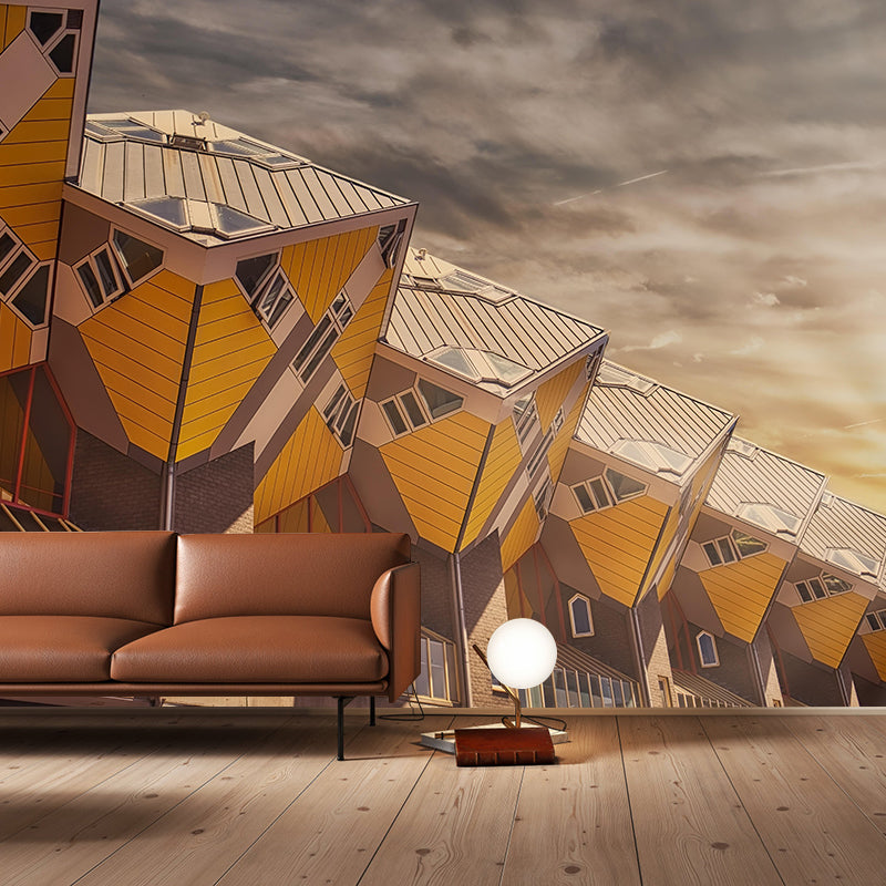 Photography Rotterdam Mural Decal Water Resistant Wall Covering for Decoration