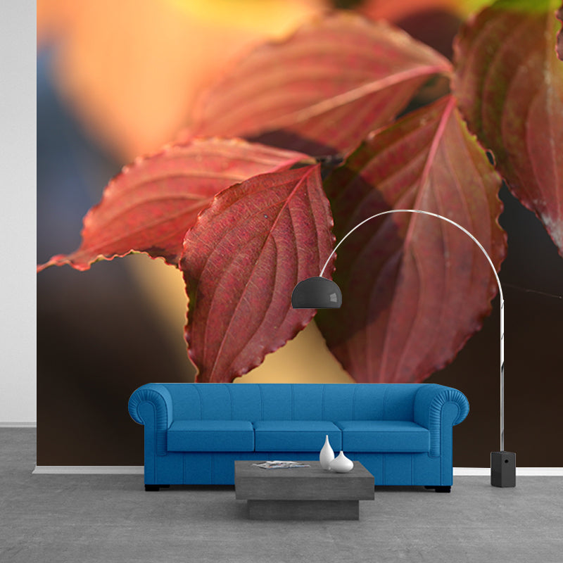 Autumn Leaves Mural Decal Waterproofing Wall Decor for Sitting Room Bedroom