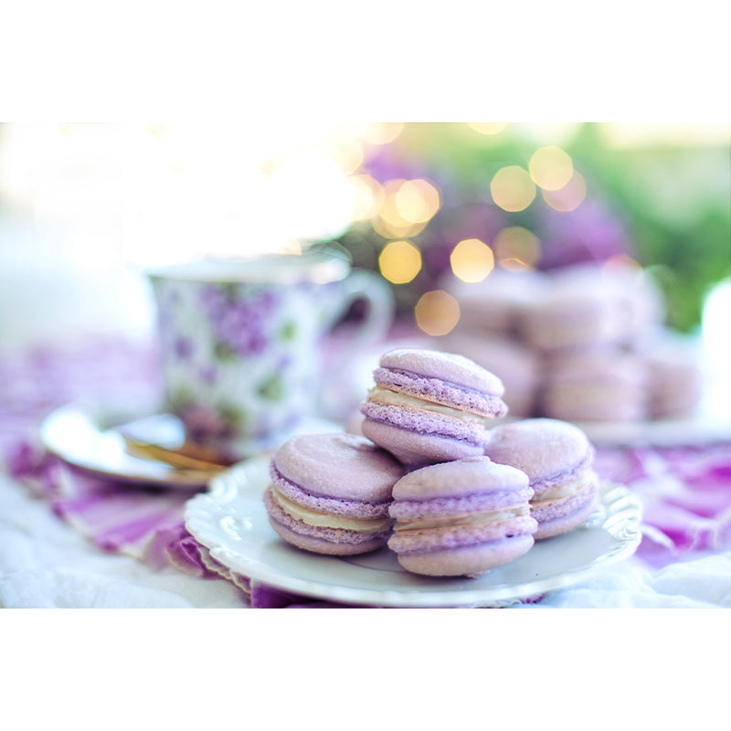 Macaron Dessert Wall Mural Decal for Dessert Shop Stain-Resistant, Custom-Made