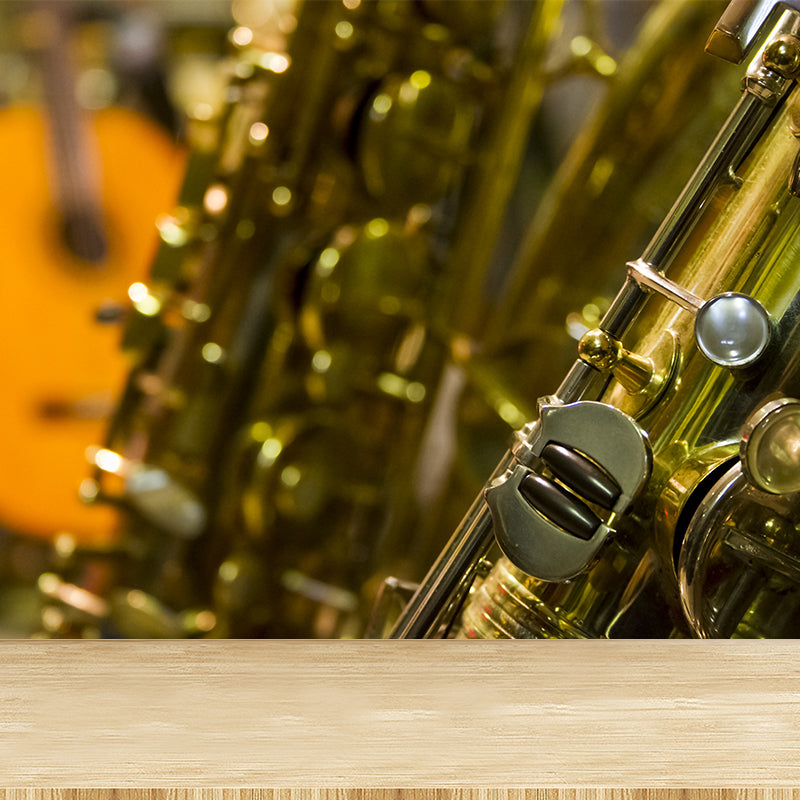 Modern Musical Instrument Wall Mural Decal Full Size, Moisture Resistant