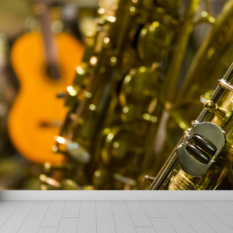 Modern Musical Instrument Wall Mural Decal Full Size, Moisture Resistant