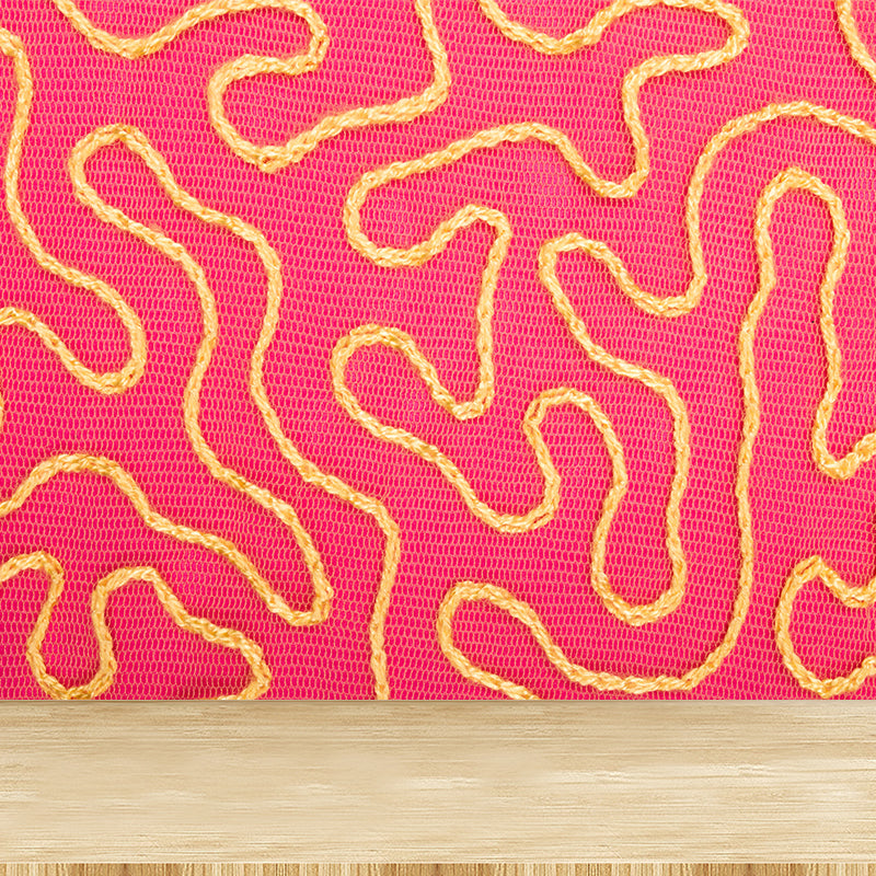 Abstract Wall Covering Water Resistant Wall Mural for Dining Room, Made to Measure