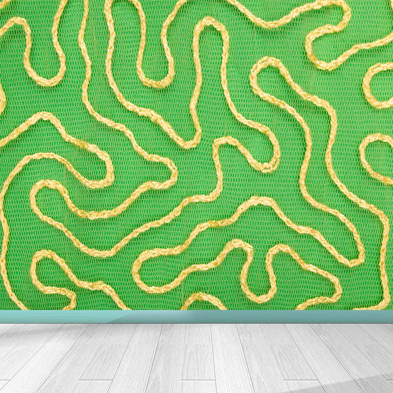 Abstract Wall Covering Water Resistant Wall Mural for Dining Room, Made to Measure