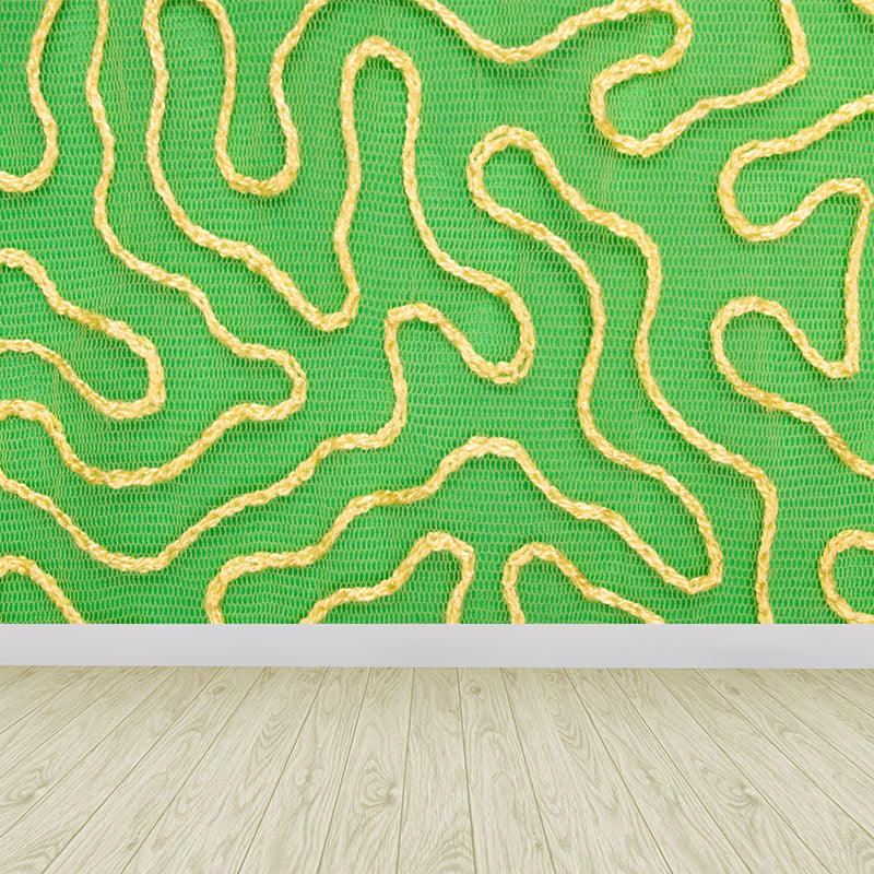 Abstract Wall Covering Water Resistant Wall Mural for Dining Room, Made to Measure