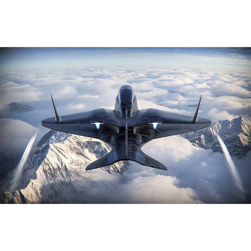 Novelty Style 3D Airplane Wall Murals for Sitting Room, Personalized Size Available