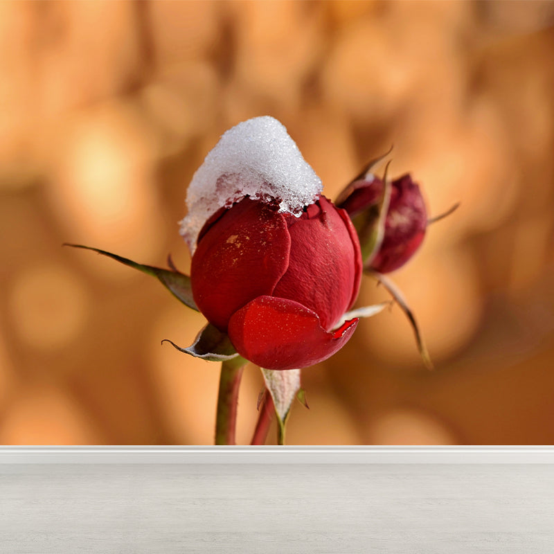 Elegant Rose Mural Wallpaper Custom-Made Wall Covering for Sleepiing Room