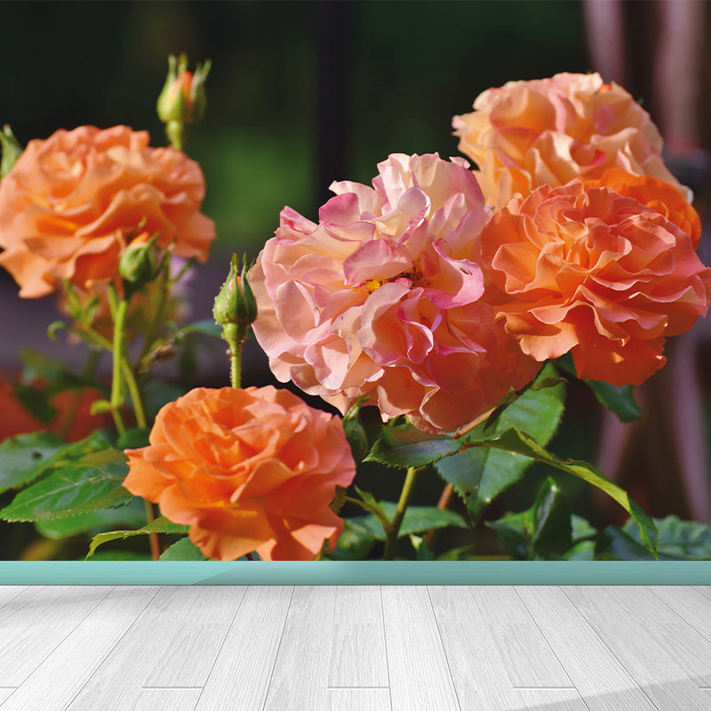 Elegant Rose Mural Wallpaper Custom-Made Wall Covering for Sleepiing Room