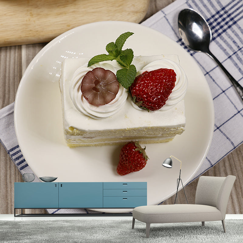 Delicious Dessert Food Mural Wallpaper Decorations for Dessert Shop Kitchen