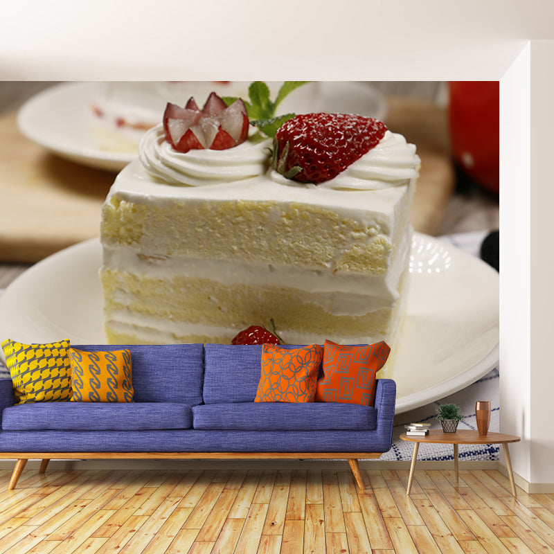 Delicious Dessert Food Mural Wallpaper Decorations for Dessert Shop Kitchen