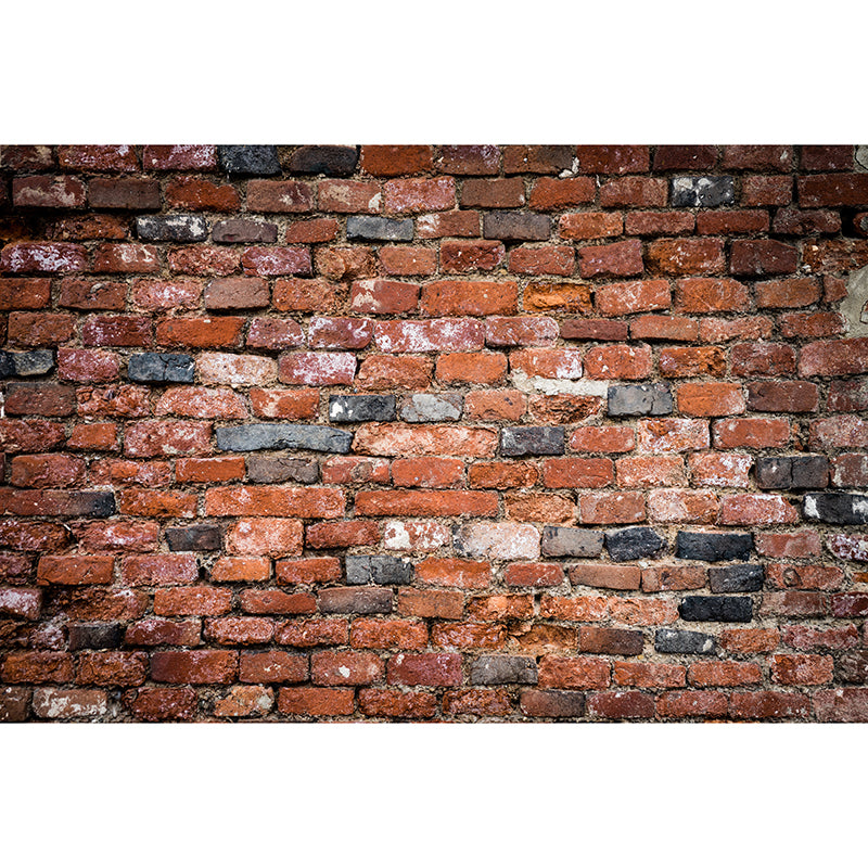 Old Dark Brick Wall Wall Covering Water Resistant Living Room Wall Decor