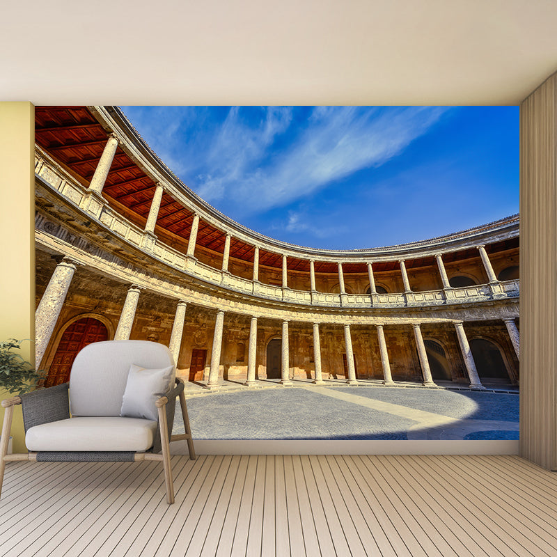 Famous Building Wall Mural Water Resistant Siting Room Mural, Made to Measure