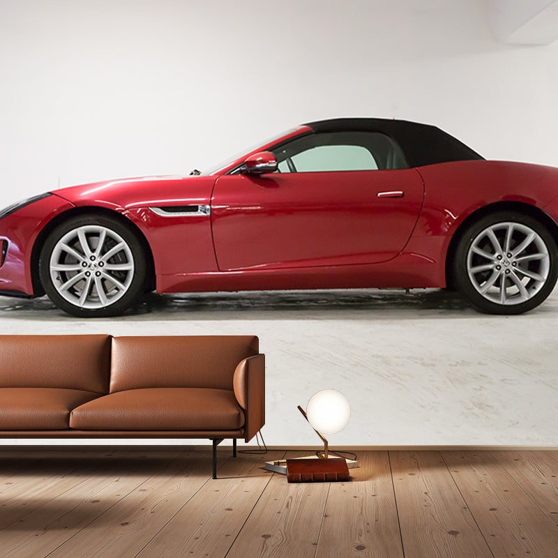 Car Mural Wallpaper for Decoration Contemporary Living Room Wall Covering