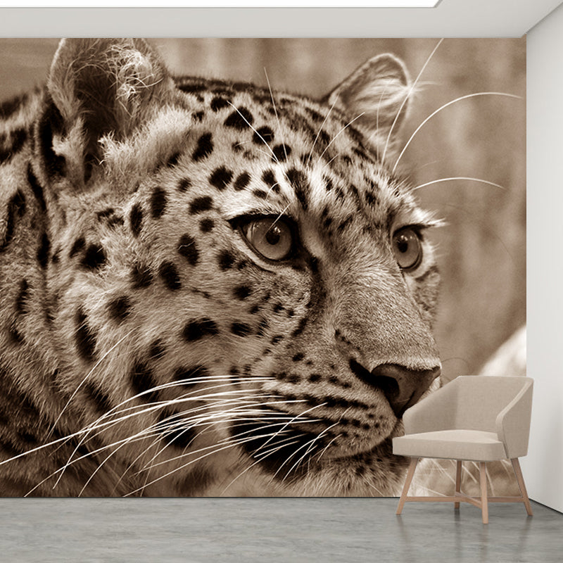 Lifelike Leopard Animal Mural for Home Decor Water Resistant, Made to Measure