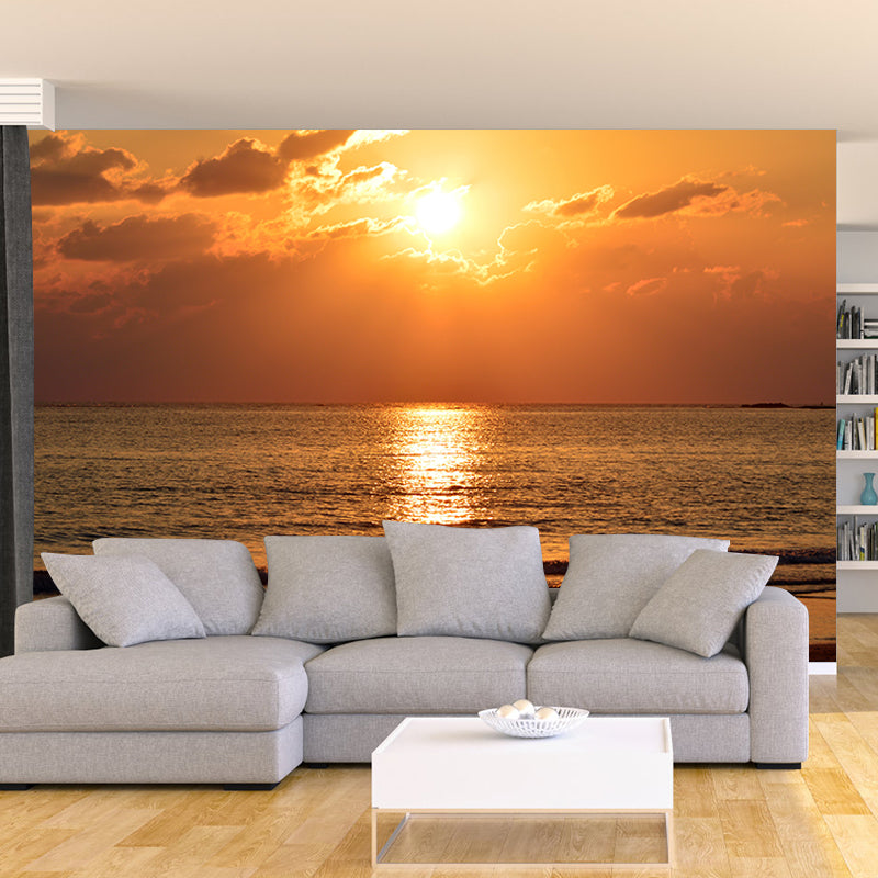 Cloudscape Wallpaper Mural Simple Style Girls Room Mural for Wall Decor