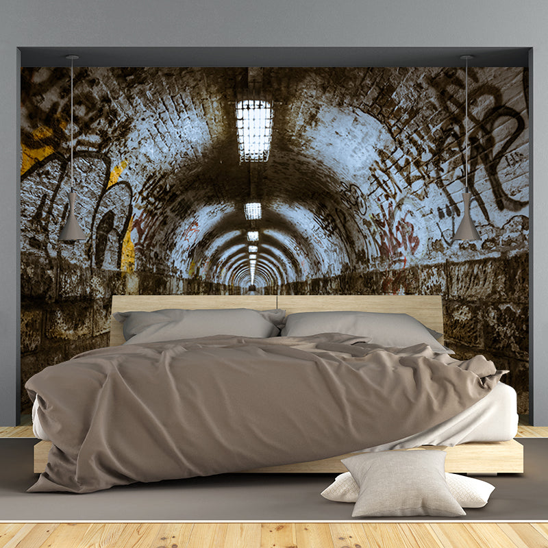 Industrial Style Spatial Extension Wall Mural for Bedroom Decoration, Personalized Size