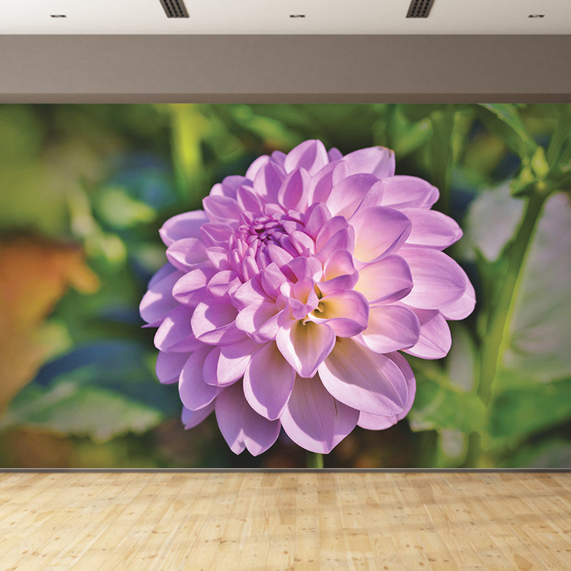 Minimalism Style Flower Mural Modern Smooth Wall Covering for Sleeping Room