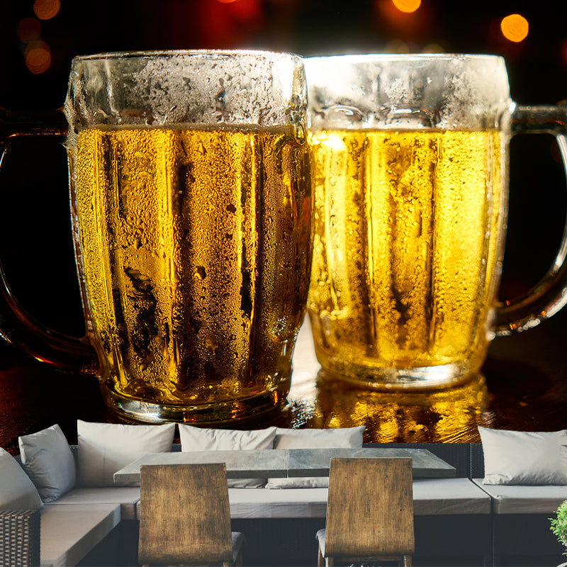 Commercial Bar Wall Mural Contemporary Wall Decor Waterproofing, Personalized