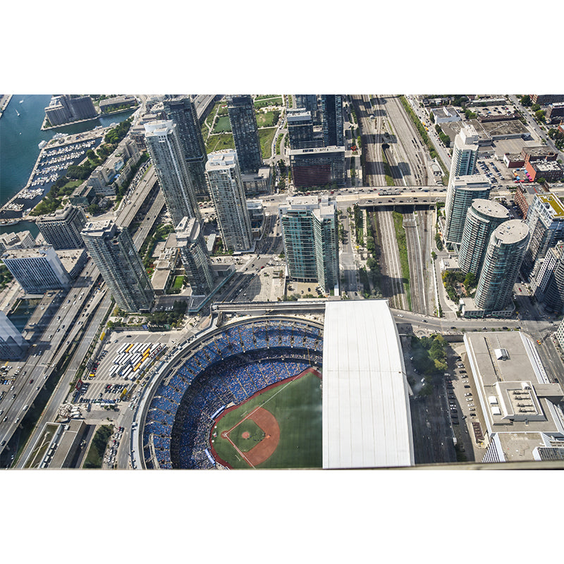 Contemporary Canada Urban View Mural Wallpaper Moisture Resistant, Made to Measure